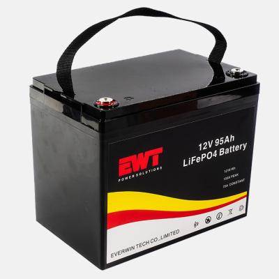 中国 電動フォークリフト 交換 12V LiFePO4 LFP リチウム電池 12.8V 95Ah リチウム鉄リン酸電池 BMS 販売のため