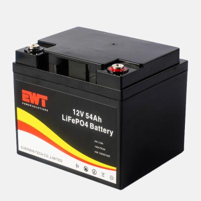 China Commercial LiFePO4 Storage Battery 12.8V 54Ah Lithium Battery for sale