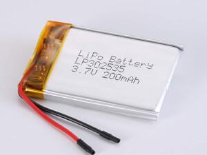 China Lithium Polymer battery 3.7V 200MAH en venta