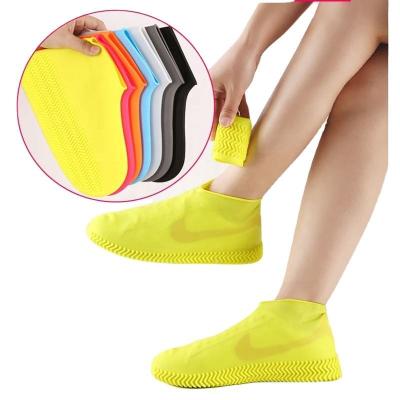 China Reusable Shoe Protectors Waterproof Anti Slip Rain Silicone Shoes Covers for sale
