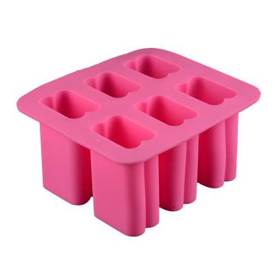 China Custom Silicone Rubber Soap Mold 6 Cavity Rectangular Silicone for sale