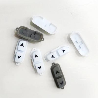China Custom Silicone Rubber Keys Open Molds Custom Screen Printing Small Keys for sale