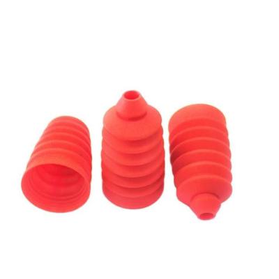 China Rubber Corrugated Pipe Jacket Dustproof Durable Custom Silicone Rubber Sleeve for sale