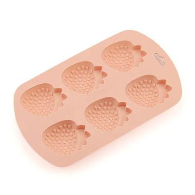 China DIY Food Grade Silicone Mold Candy Chocolate Cake Cookie Fruit Shape Mold for sale