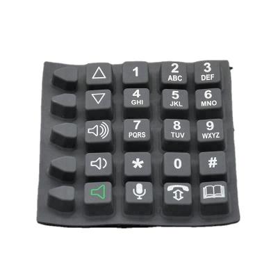 China Custom Silicone Keyboard Remote Control POS Button Elastomer Keys for sale