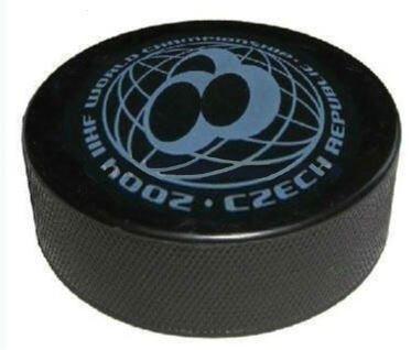 China Custom Logo Ice Hockey Puck 150g 75mm Silicone Rubber Toys for sale
