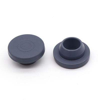 China OEM Non Spill Vials 20mm Grey Butyl Rubber Stopper Medical Silicone Rubber Products for sale
