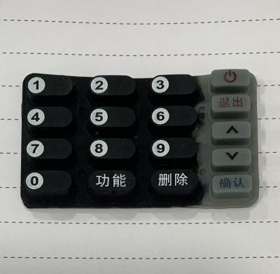 China Bank Payment Cipher Silicne Button With Conductive Carbon Particles for sale