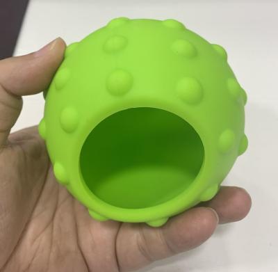 China Laser Etching Silicone Rubber Sleeve For Vibration Massage Ball for sale