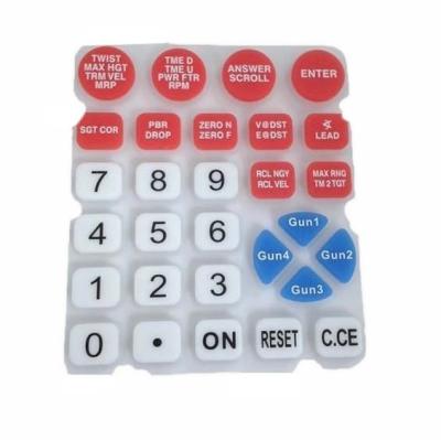 China Remote Control Conductive Carbon Pellet Button Silicon Rubber Keyboard 70 Shore A for sale