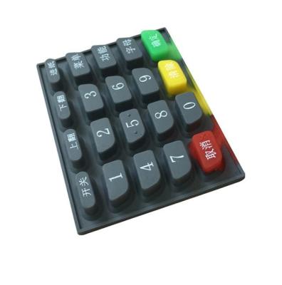 China 4x5 POS Terminal Silicone Rubber Keypads 50 Shore A for sale