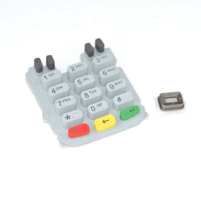 China Silicone Rubber POS Machine Keyboard For Verifone for sale