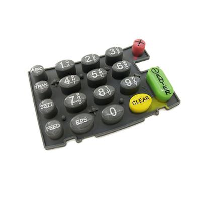 China Customize POS Silicone Rubber Membrane Keypad Epoxy Dripping for sale
