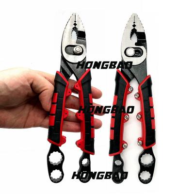 China 5 Inch Slip Joint Needle Nose Pliers Snap On Handle Tip Top 7 9 12 14mm Combination Spanner Wrench for sale