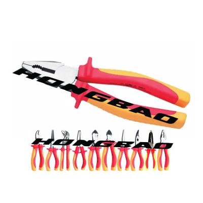 China 1000V VDE Insulated Tools Pliers Electrical Combination Pliers 6 7 8