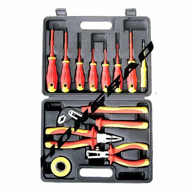 China Hobo VDE Tool Set Insulated Voltage Tester Sticker Tape Electrical Screwdriver 12 PCS Pack for sale