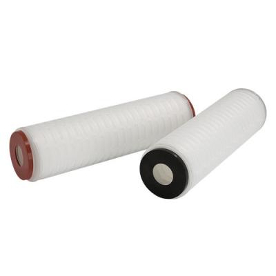 China 0.2m2 PVDF Filter Cartridge With Hydrophilic Hydrophobic Membrane Filter for sale