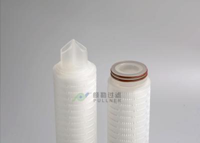 China Weiße Farbdoppelschichten wässern Filtrations-Patronen 0,22/0,45 Mikrometer zu verkaufen