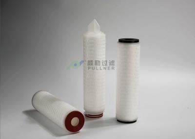 China Membrane Pleated 0.45 Micron Filter , Hydrophilic PES Cartridge Filter For Electronic 10