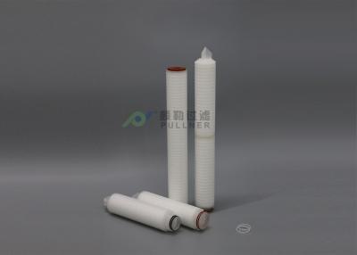 China 0.22um Microelectronics Filter PVDF Membrane Microporous Pleated Filter Cartridge for sale