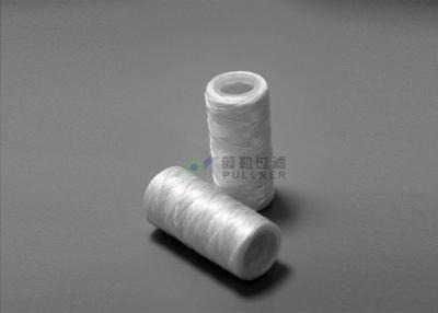 China PP Cotton String Wound Filter Cartridge Glass Fiber Sprial Length 30