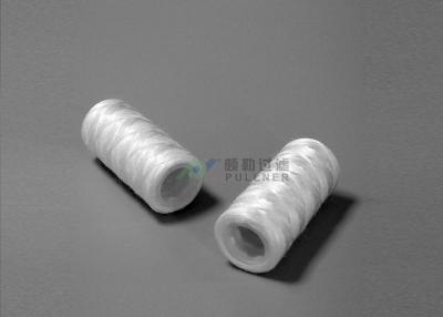 China Sprial PP Cotton String Wound Cartridge , Glass Fiber Poly Wound Filter Cartridge for sale