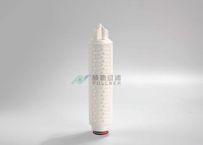 China Cartucho de filtro plisado nilón del agua embotellada certificado de 0,1 micrones FDA en venta
