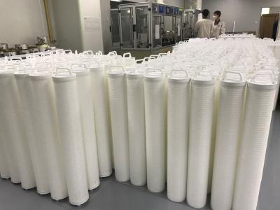 China 1/5/10 micrón PP arriba fluye cartucho de filtro plisado para la prefiltración del agua de la desalación en venta