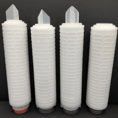 Chine Cartouche filtrante plissée 10 par pouces 0,45 microns 2,5 cartouche filtrante plissée de pouce par pp à vendre