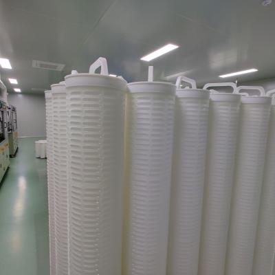 China Flujo vendedor caliente del área de la filtración 6㎡ alto cartucho de filtro plisado 20 micrones de agua en venta