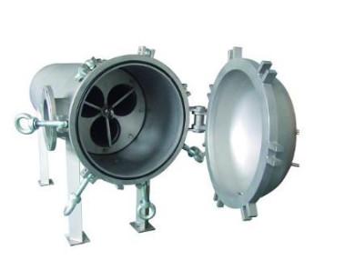 China SS304 Horizontal Stainless Steel Filter Housing SWRO RO Plant Water Treatment Flange 1.0MPa en venta