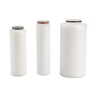 China 0.2 Micron Air Filter Hydrophobic PTFE Pleated Sediment Filter for sale