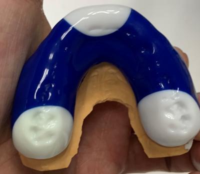 China Sports Dental Mouth Guard Hard Soft High Esthetics Customized for sale