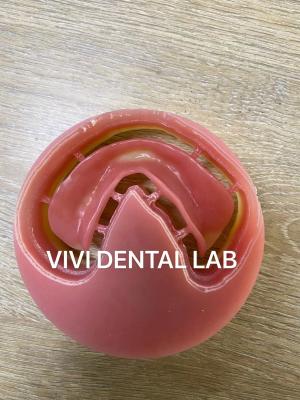 Cina Dentiera acrilica completa fresata 3Shape Exocad CAD CAM Dentiere complete digitali in vendita