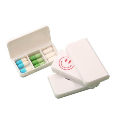 China Customed 3 Compartments Travel Medicine Pill Storage Cases Pill Box Organizer for sale