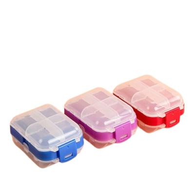 China Custom Logo Plastic Weekly Pill Box Storage Cases Thick Pills Organizer 7 Day Portable Travel Medicine Boxes for sale
