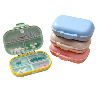 China Daily Pill Organizer 7 Compartments Portable Pill Case Pill Box to Hold Vitamins Cod Liver Oil for sale