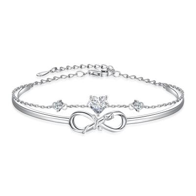 China 3A Crystal Sterling Silver Jewelry Bracelets à venda