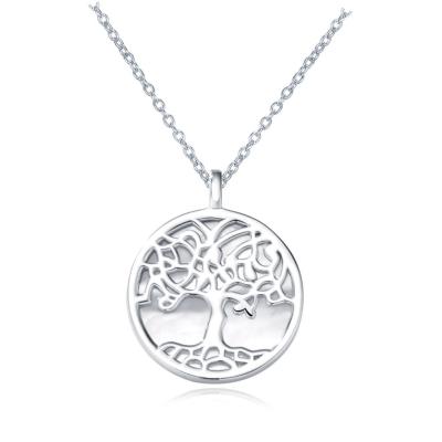 Cina 0.6in PVD che placcano Sterling Silver Jewelry Necklaces collana della CZ da 10 grammi in vendita