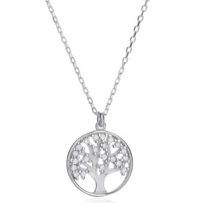 China 10 Baum des Gramm-0.02m Zirkon-Halskette der Leben-der hängenden Halsketten-Hochzeits-5A zu verkaufen