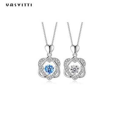 Chine collier aigu d'étoile du coeur six de 1.2x2cm 2.2g Sterling Silver Jewelry Necklaces S925 à vendre