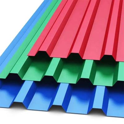 China Folha de aço ondulado de várias cores com pacote de exportação padrão à venda