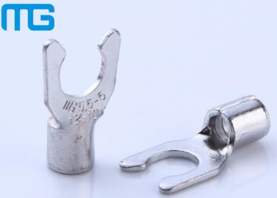 China LSNB Brass Spade Non Insulated Terminals Connectors With Fork Shape for sale
