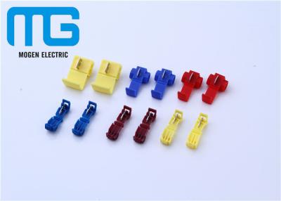 China 12 - 10 AWG Wire Connectors Yellow Color Quick Splice Wire Crimp Terminals Open Barrel Terminals for sale