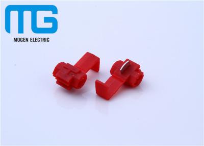 China Electrical Open Barrel Terminals Red T Tap Quick Splice Connector For Cars for sale