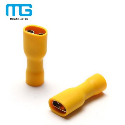 China FDFD Fully Insulated Female Terminal Connectors / Electrical Wire Female Connector en venta