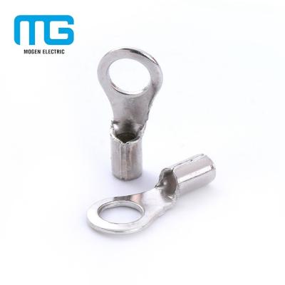 China Wire Joint Plating Tin Naked Non Insulated Terminals Ring Terminals Copper With Tin Plated for sale