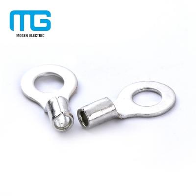 China RNB Series Non Insulated Terminals Bare Copper Ring Terminals Lug With Solder Sleeve for sale