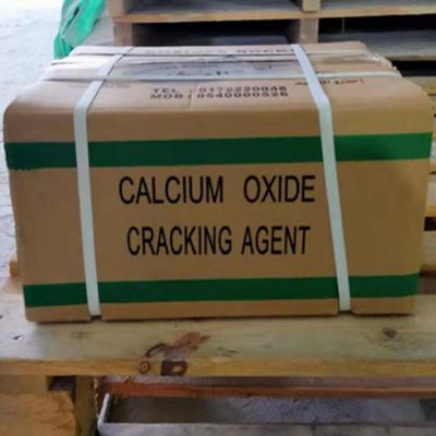 China Stone Mining Cracking Agent Dexpan Rock Cracking Calcium Oxide Powder Silent Cracking Agent Expansive Death Inexplosive Demolition Agents for sale
