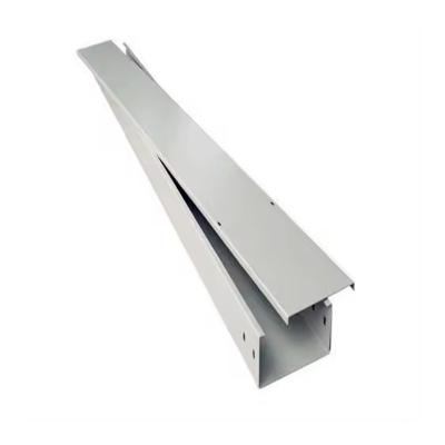 China Medium Duty Silver Steel Cable Tray Galvanized Wall Mounted Bridge Type Trough Tray for sale